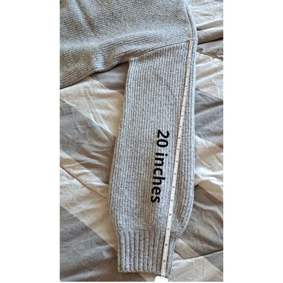 Goodthreads Women's Boucle Shaker‎ Stitch Balloon-Sleeve Gray Heather Sweater S - Picture 5 of 11